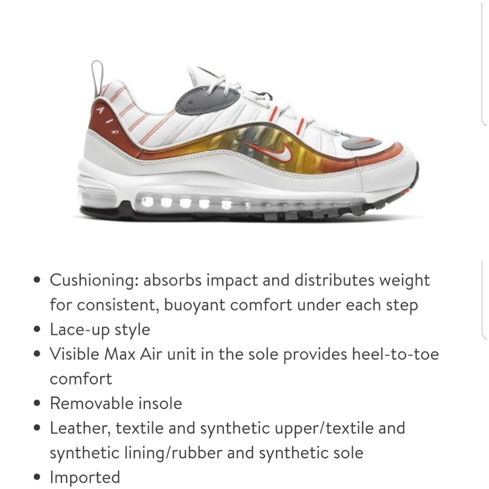 NIKE AIR MAX 98 SE SNEAKERS